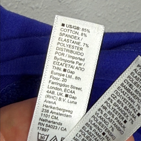 Athleta Women's Royal Blue Mock Neck Tank Top Size Small - Picture 5 of 6